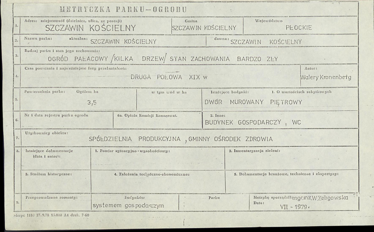 Ewidencja parkowa, skan nr 7