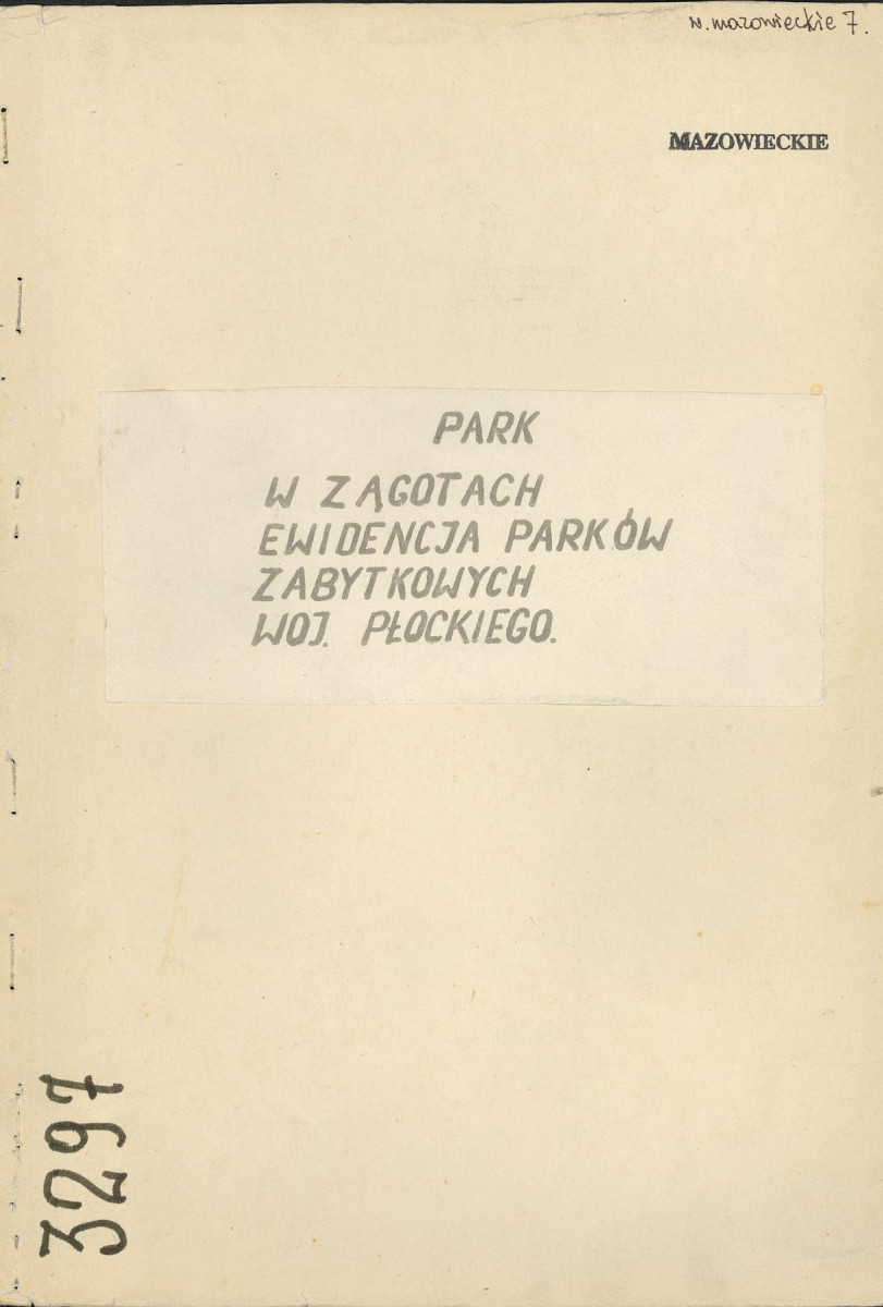 Ewidencja parkowa, skan nr 1