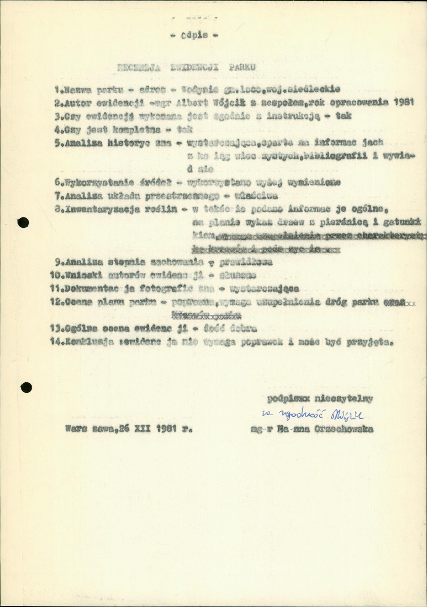 Ewidencja parkowa, skan nr 6