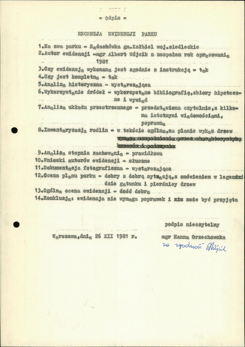 Ewidencja parkowa, skan nr 6