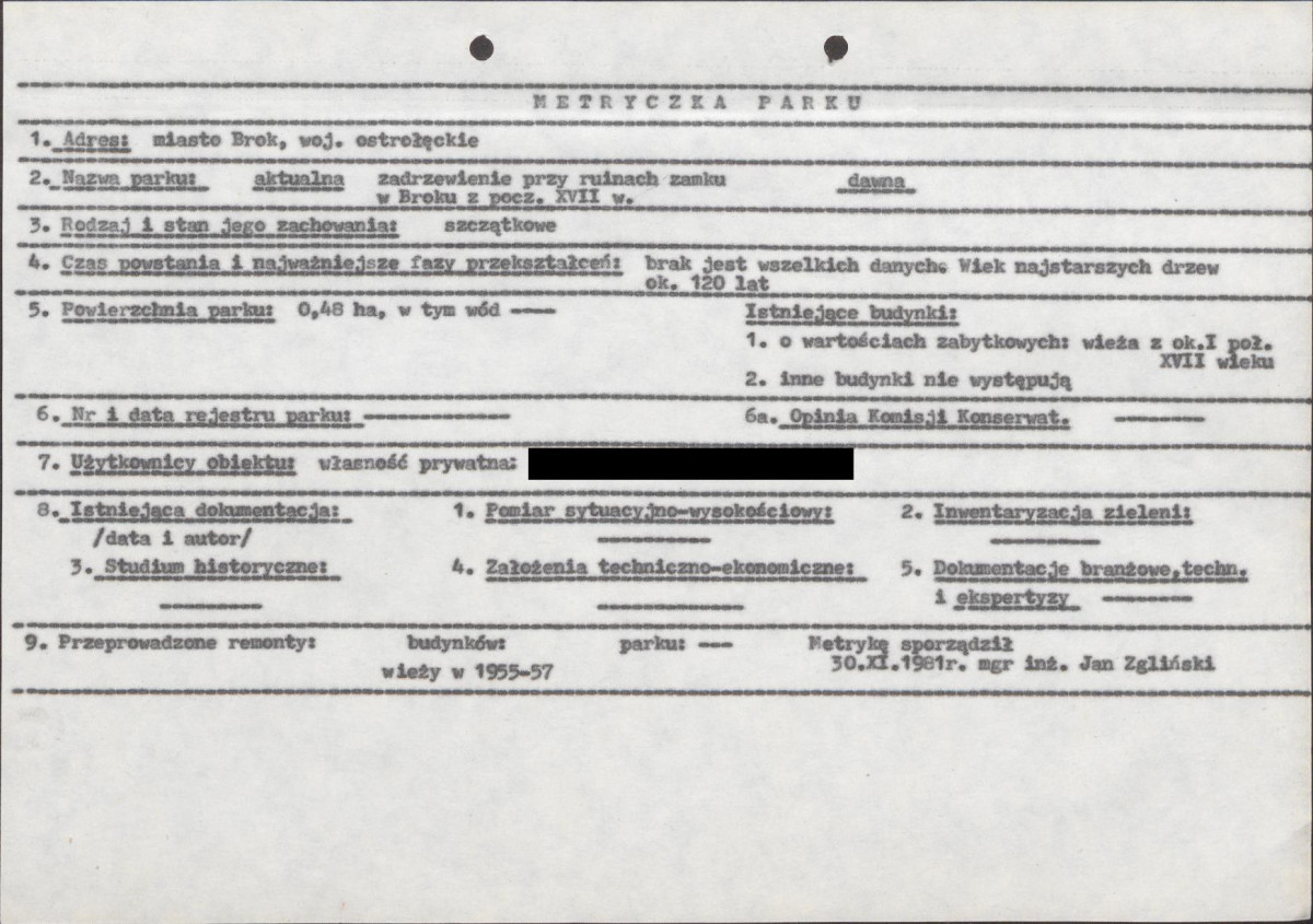 Ewidencja parkowa, skan nr 6