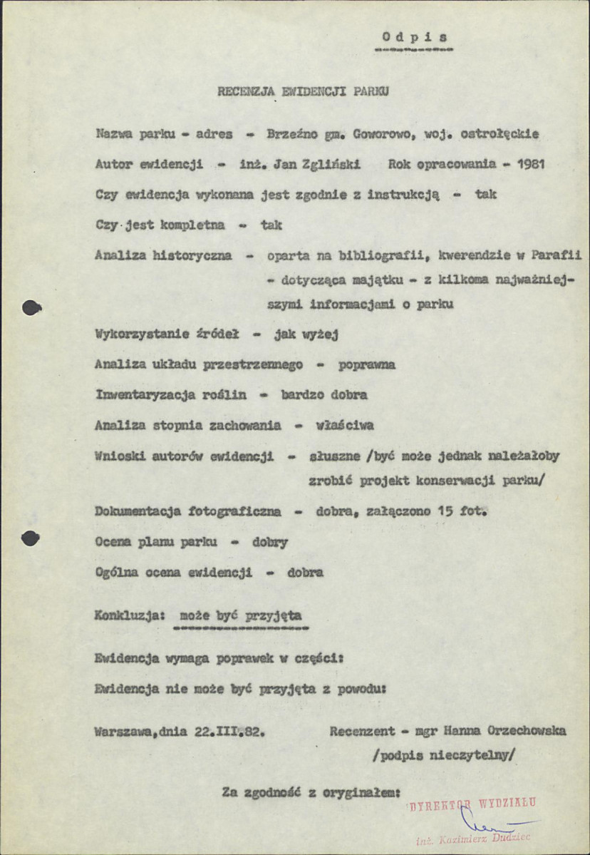 EP - Ewidencja parkowa, skan nr 5