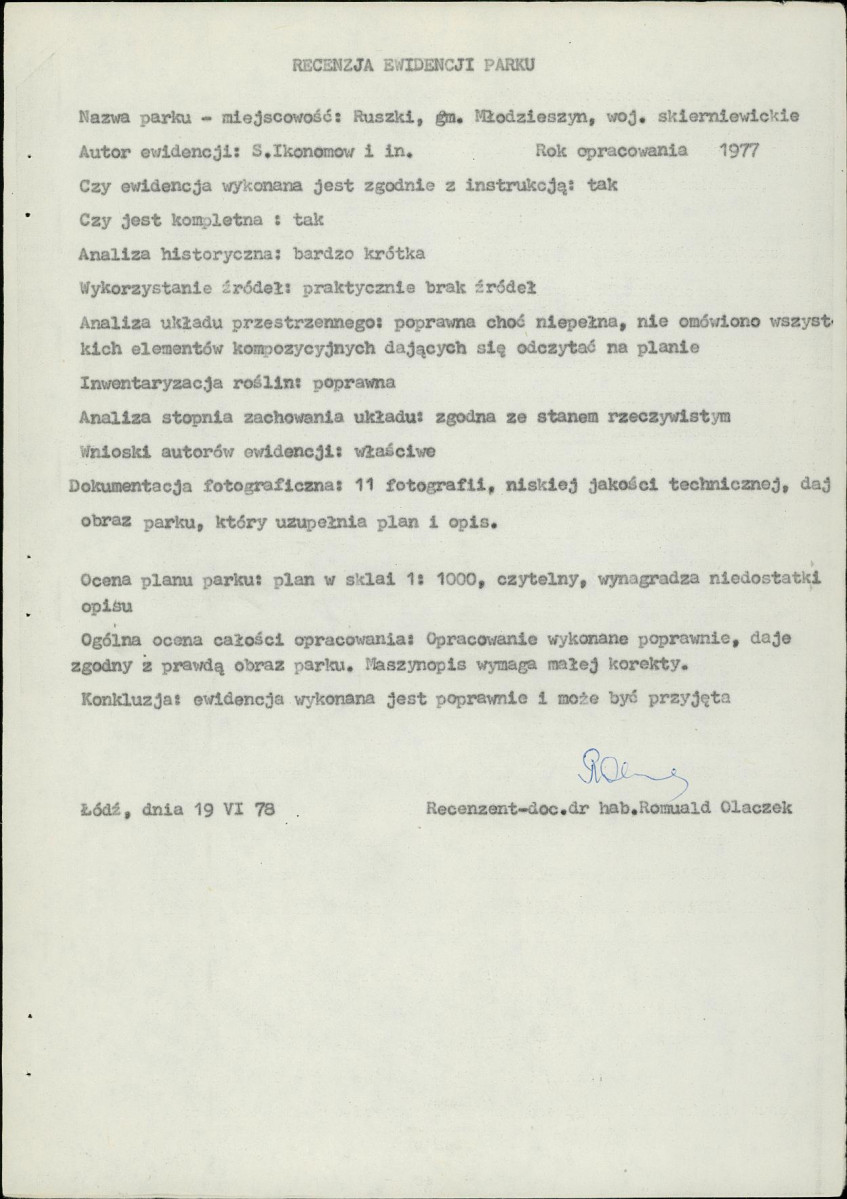 Ewidencja parkowa, skan nr 14