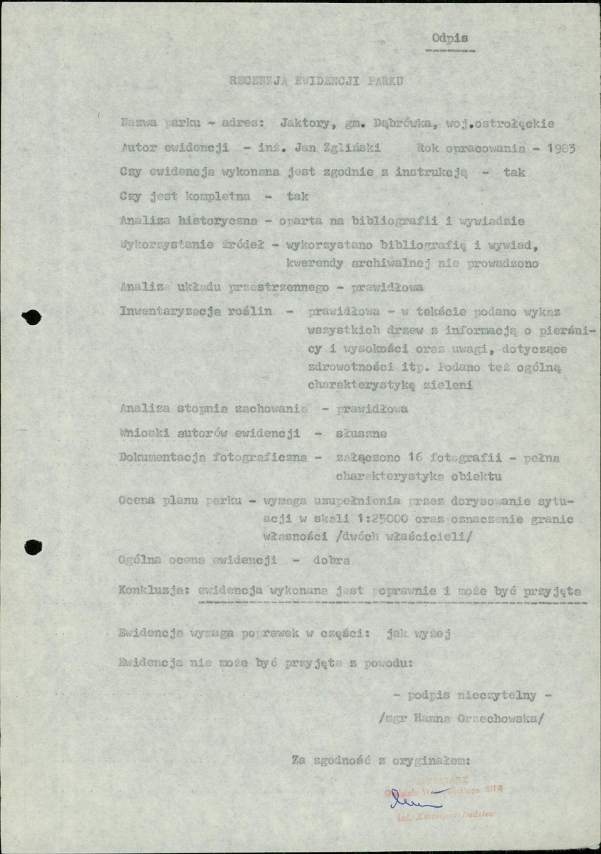 Ewidencja parkowa, skan nr 5