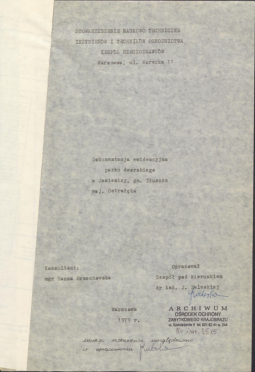 Ewidencja parkowa, skan nr 4