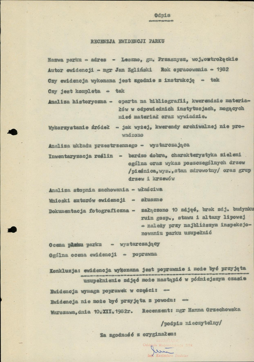 Ewidencja parkowa, skan nr 5