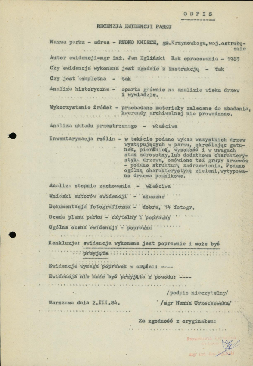 Ewidencja parkowa, skan nr 6