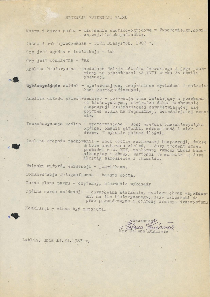 Ewidencja parkowa, skan nr 4