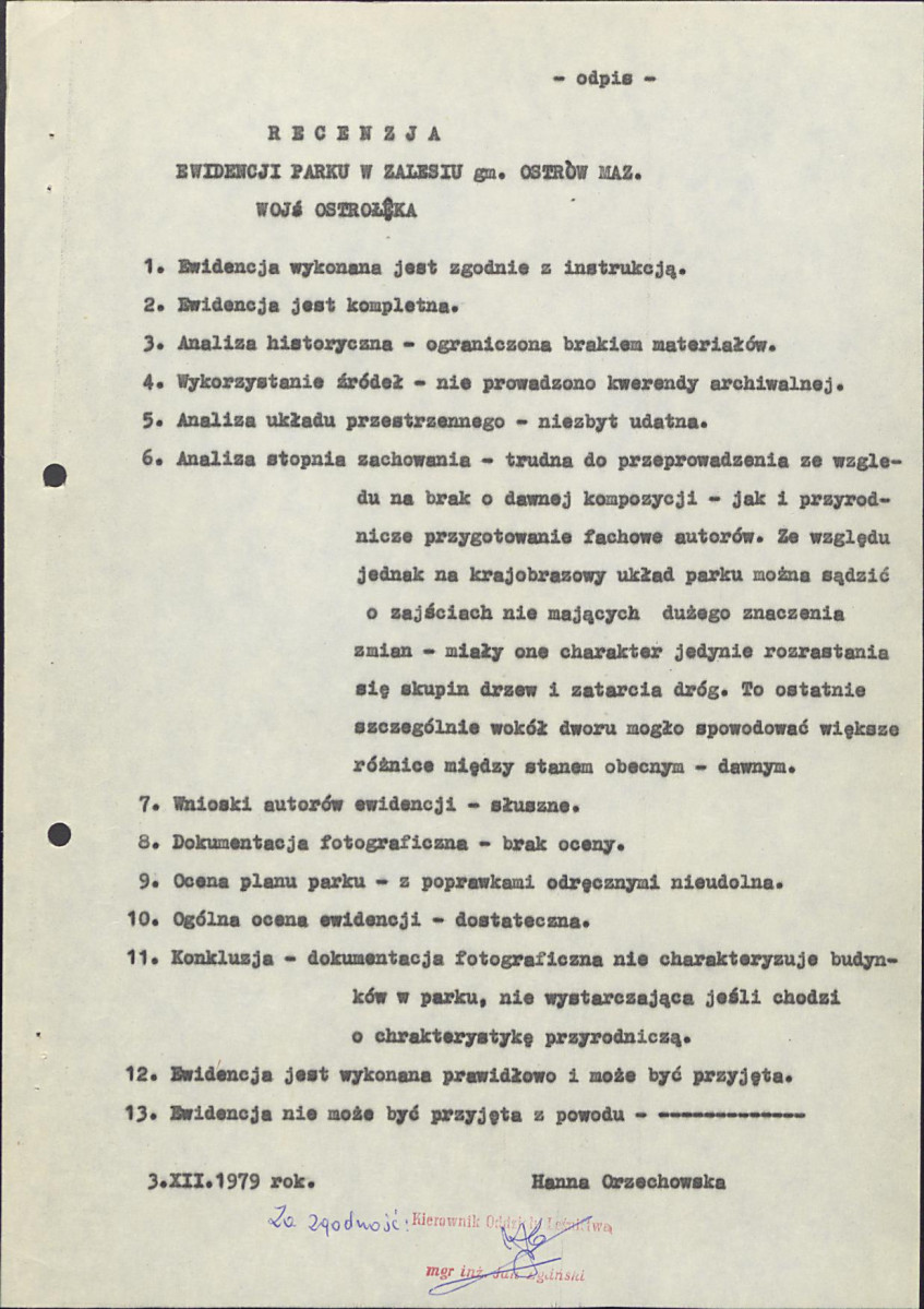 EP - Ewidencja parkowa, skan nr 6
