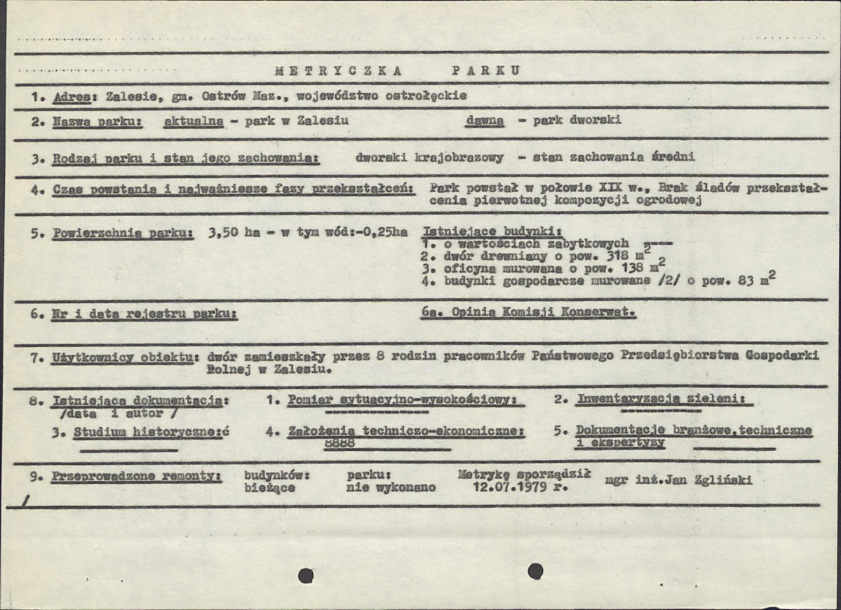 EP - Ewidencja parkowa, skan nr 7