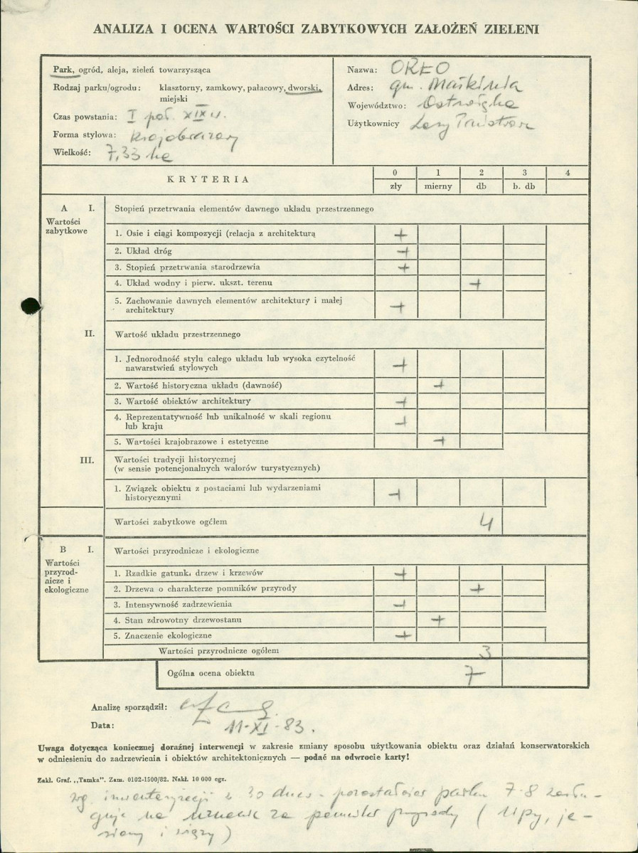 EP - Ewidencja parkowa, skan nr 3