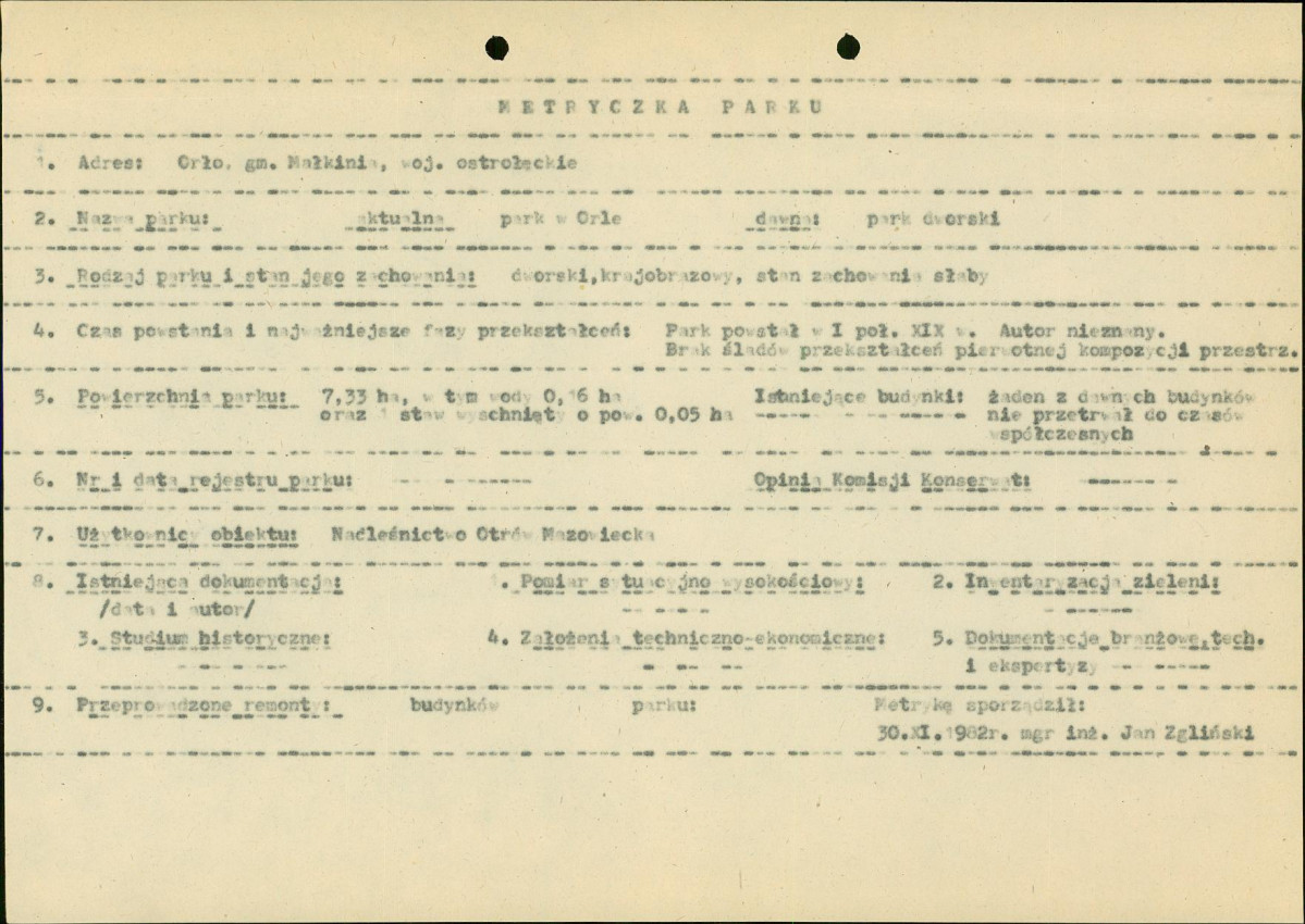 EP - Ewidencja parkowa, skan nr 6