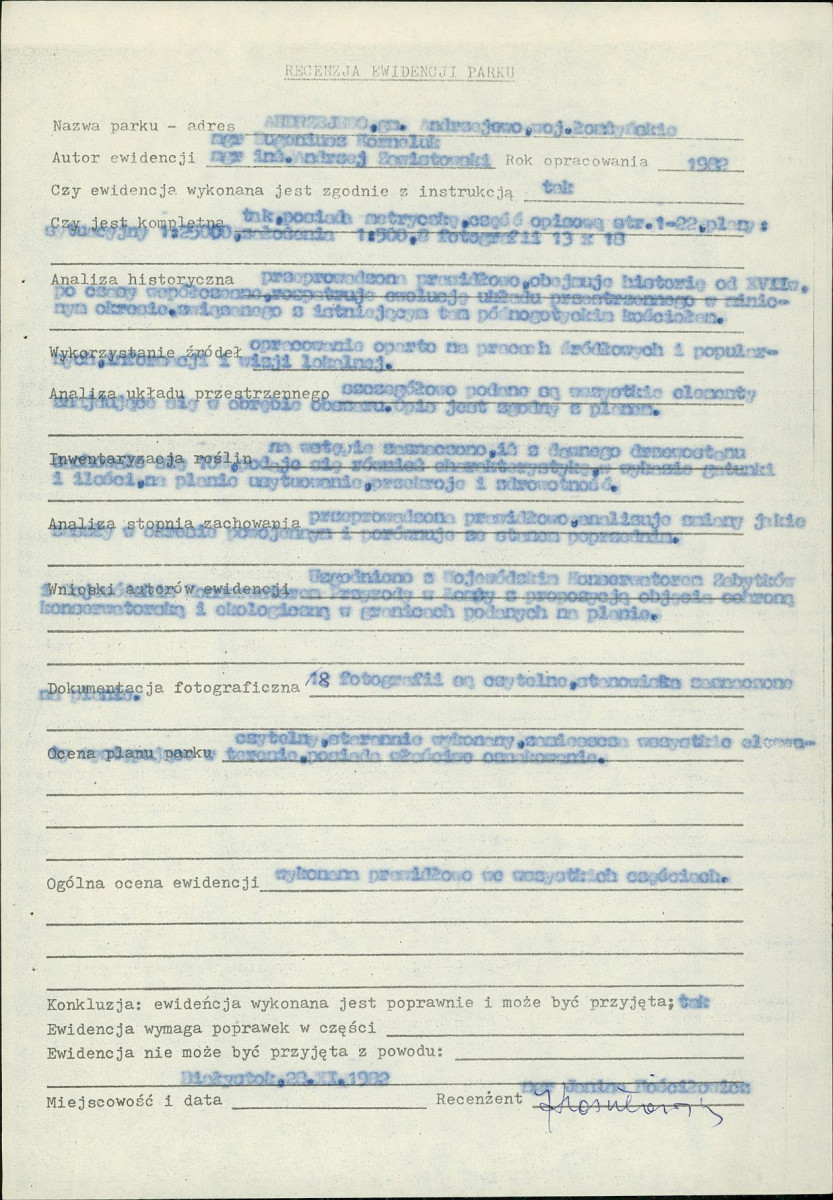 EP - Ewidencja parkowa, skan nr 6