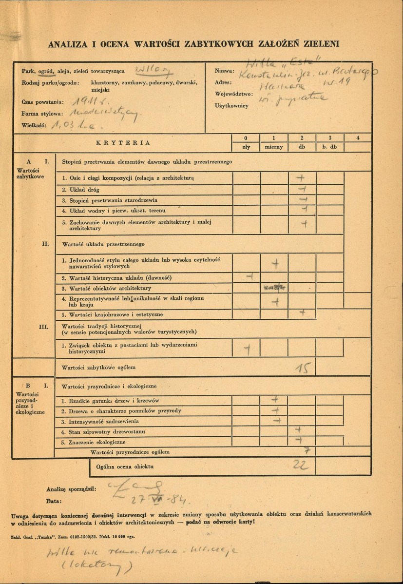 Ewidencja parkowa, skan nr 3