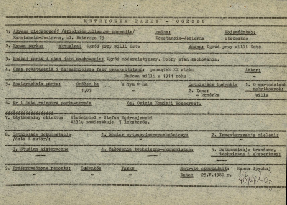 Ewidencja parkowa, skan nr 7
