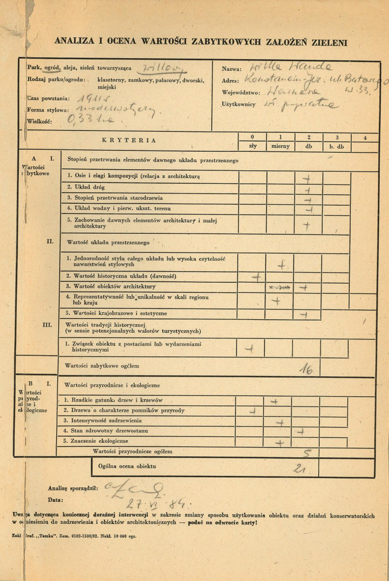 Ewidencja parkowa, skan nr 3