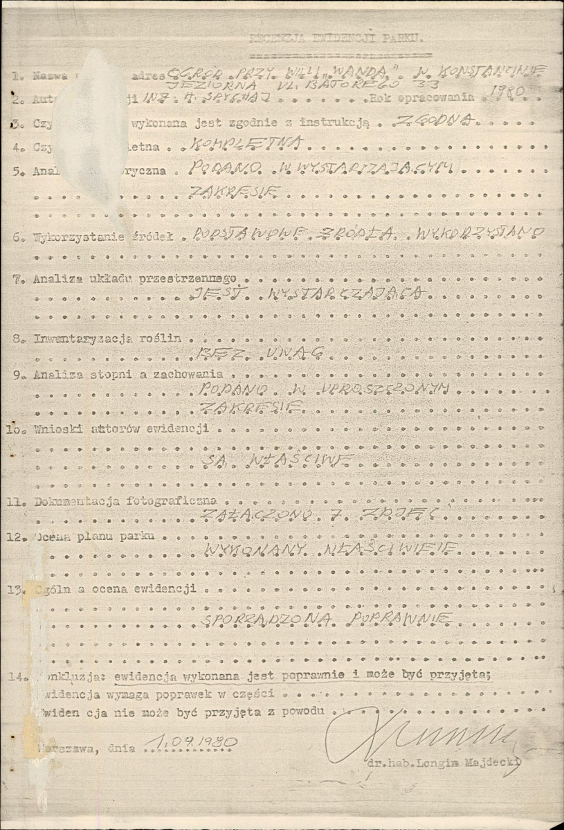 Ewidencja parkowa, skan nr 4