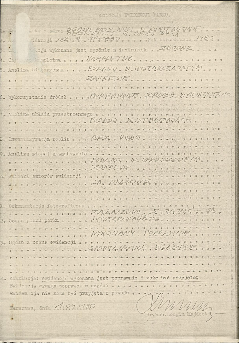 Ewidencja parkowa, skan nr 4