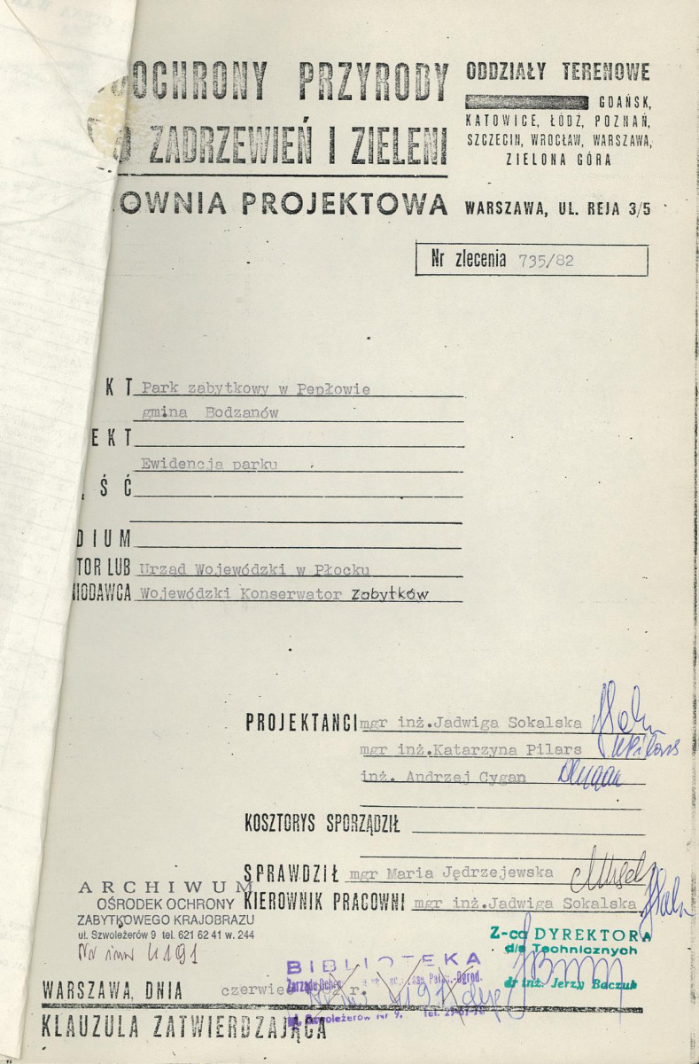 Ewidencja parkowa, skan nr 4