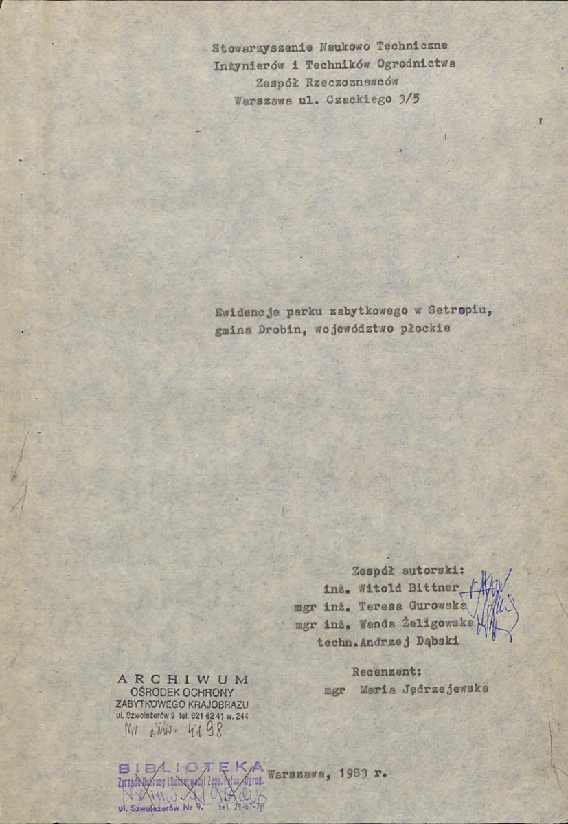 Ewidencja parkowa, skan nr 5