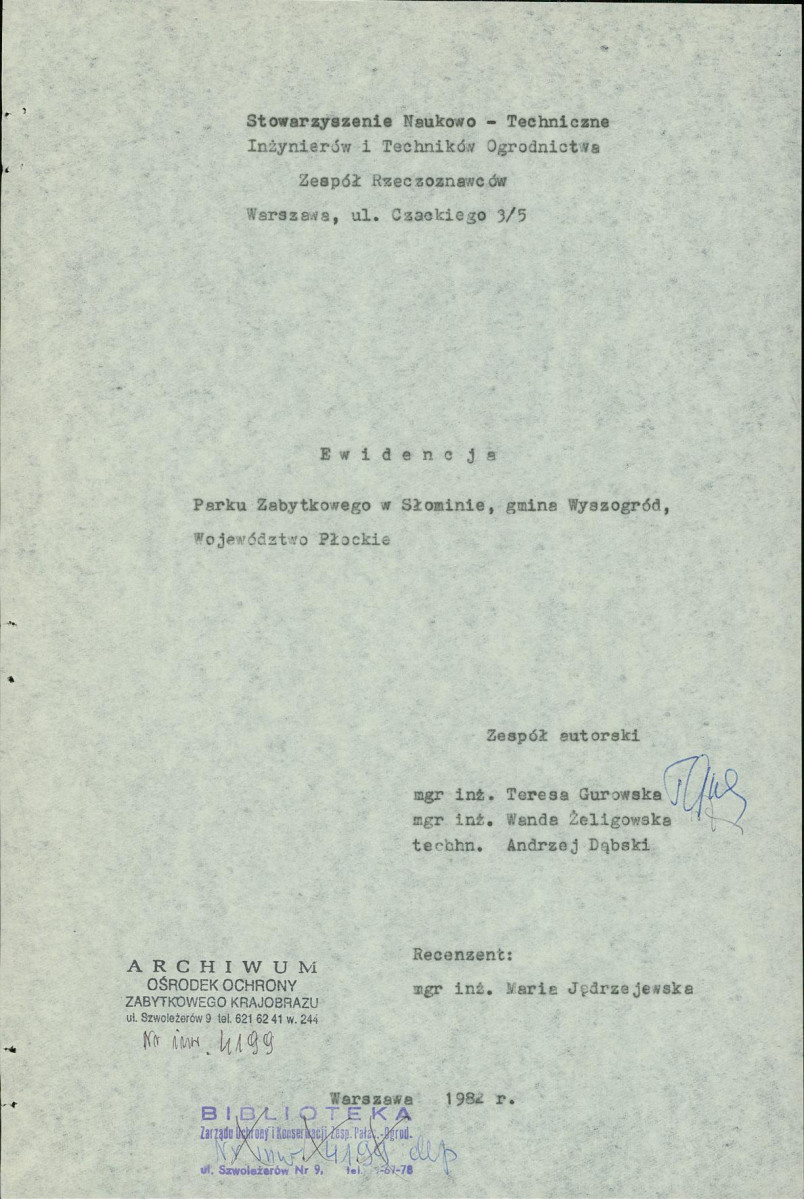 Ewidencja parkowa, skan nr 5