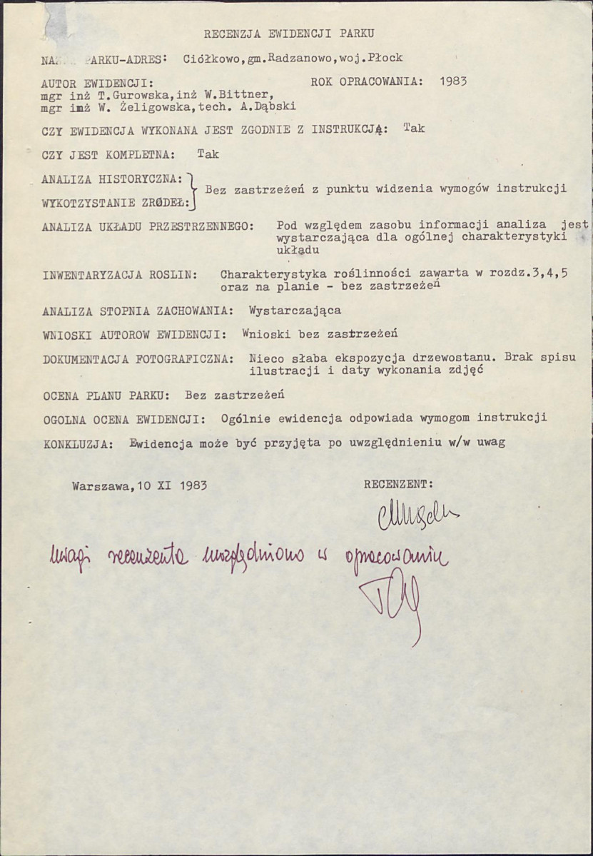 Ewidencja parkowa, skan nr 4