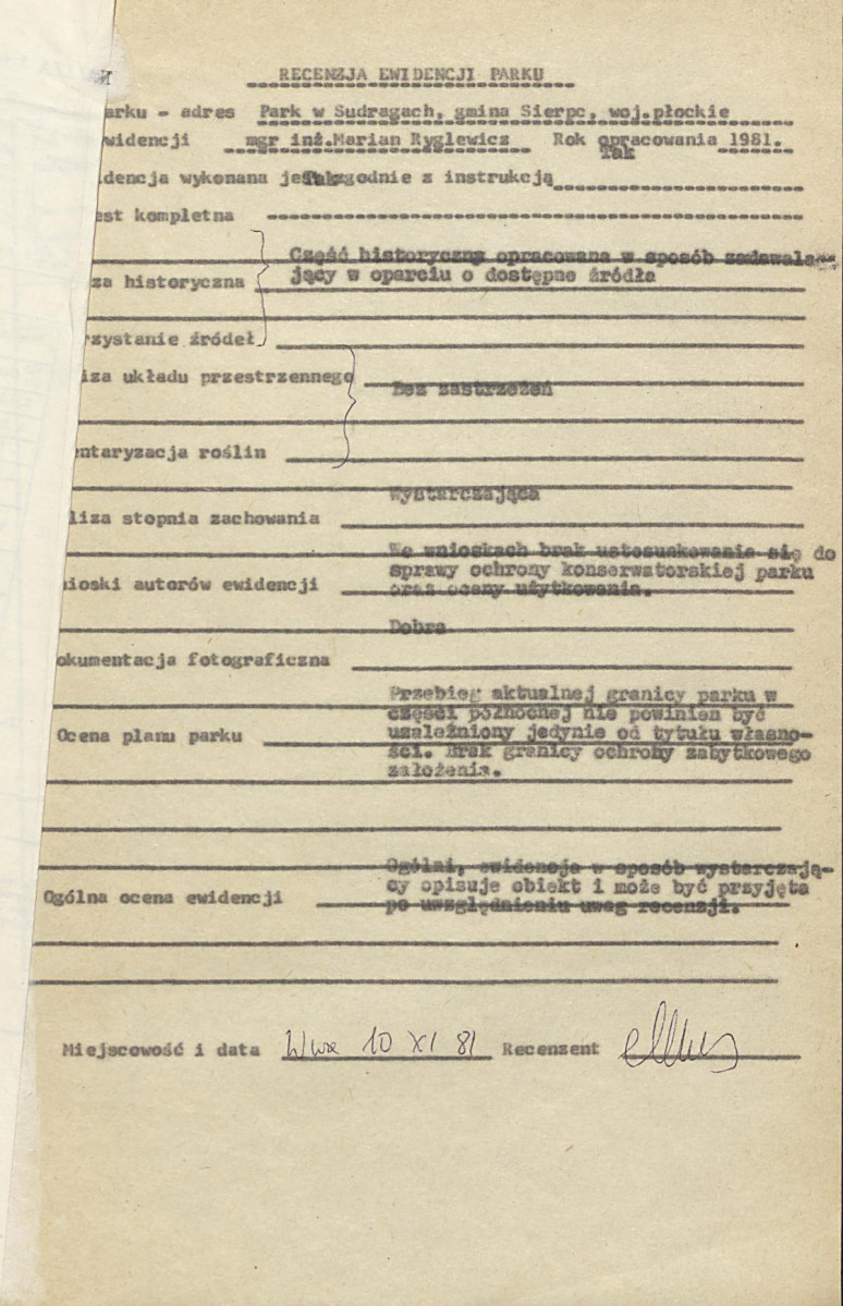 Ewidencja parkowa, skan nr 4