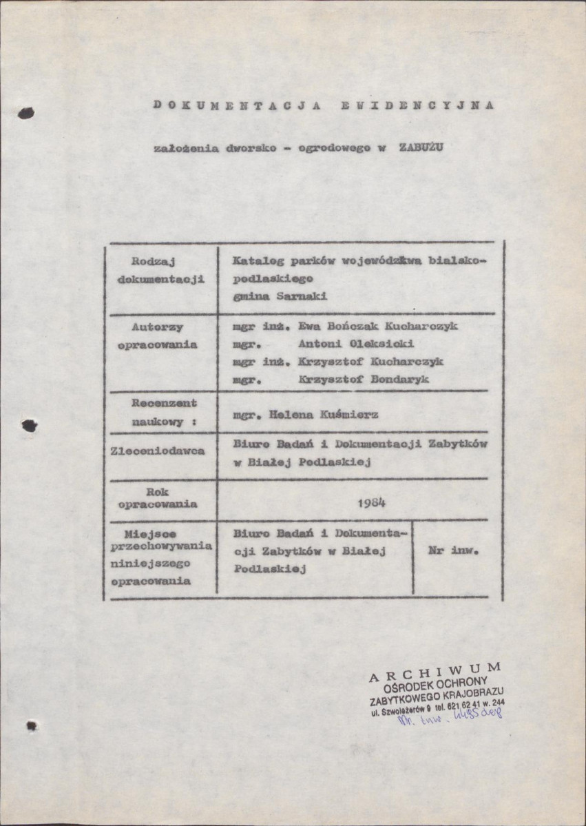 Ewidencja parkowa, skan nr 5