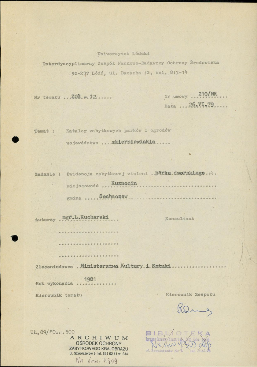 Ewidencja parkowa, skan nr 4