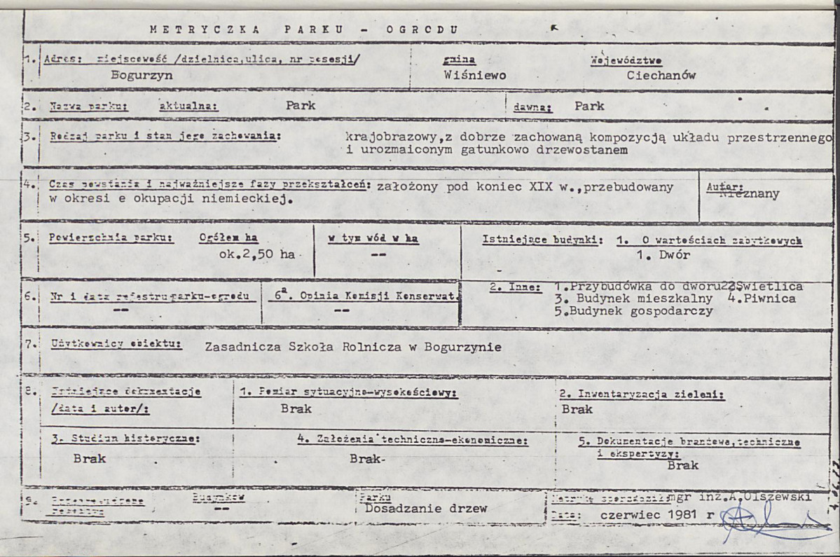 Ewidencja parkowa, skan nr 7
