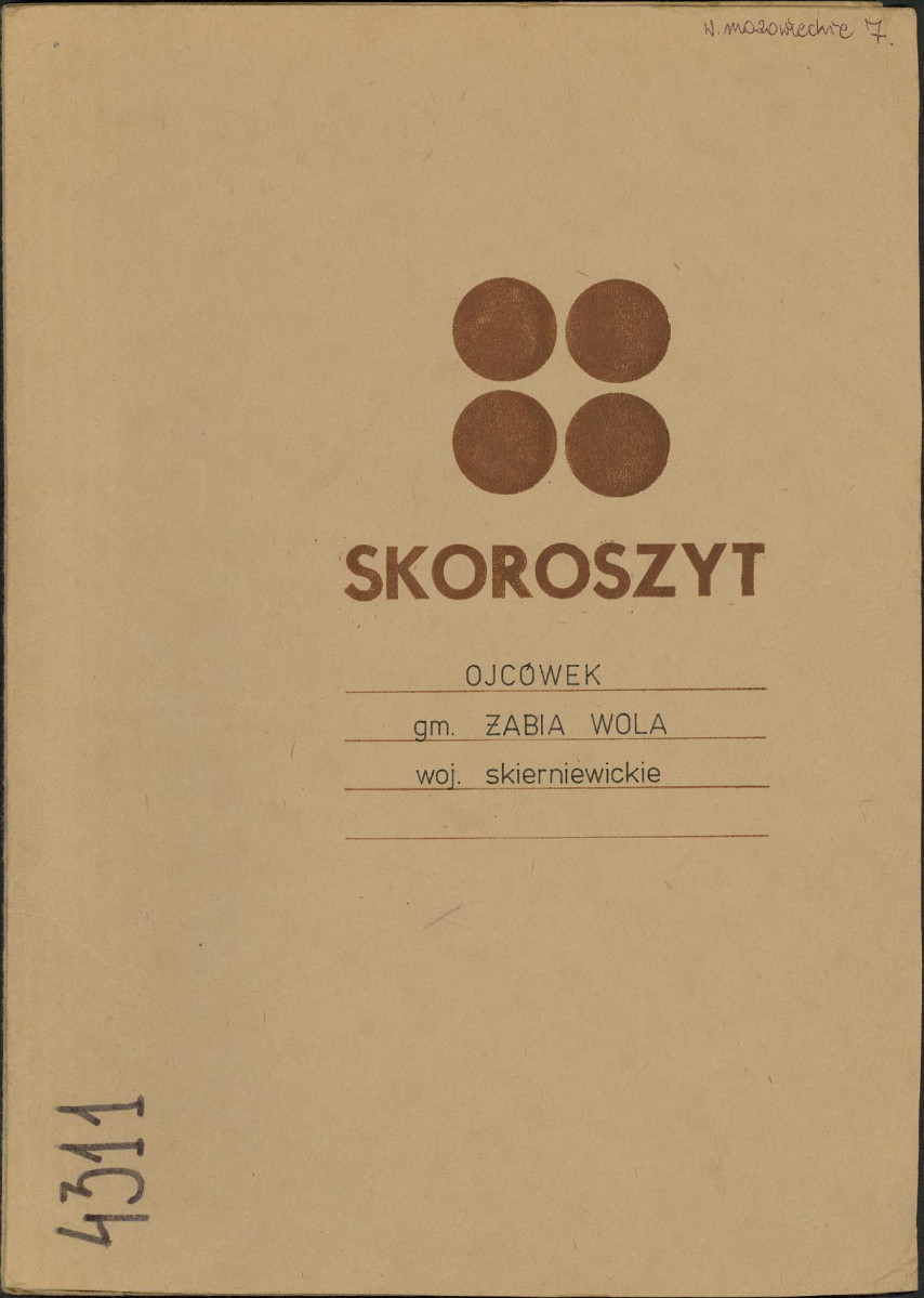 EP - Ewidencja parkowa, skan nr 1