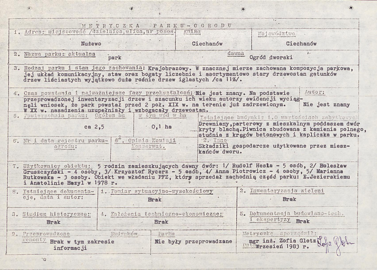 EP - Ewidencja parkowa, skan nr 8