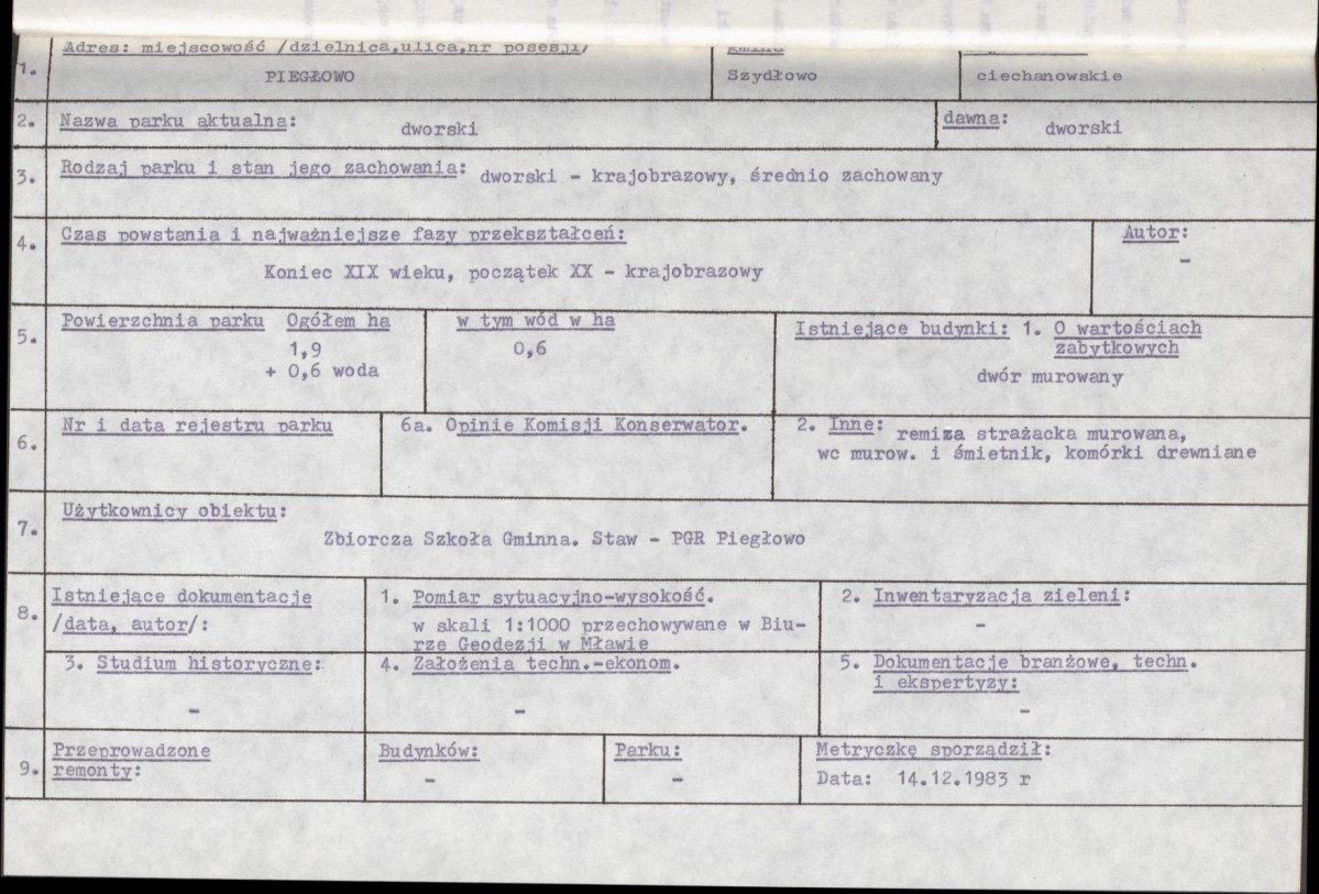 Ewidencja parkowa, skan nr 6