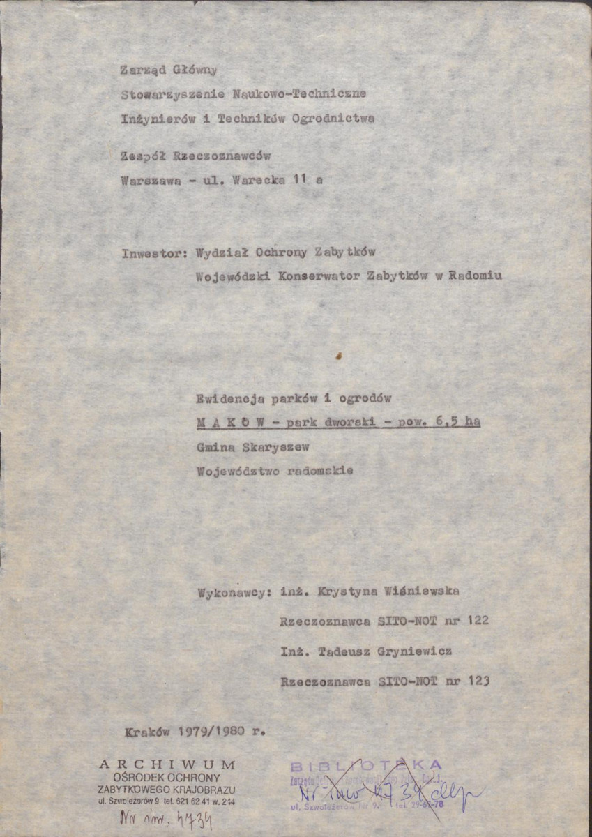 Ewidencja parkowa, skan nr 7