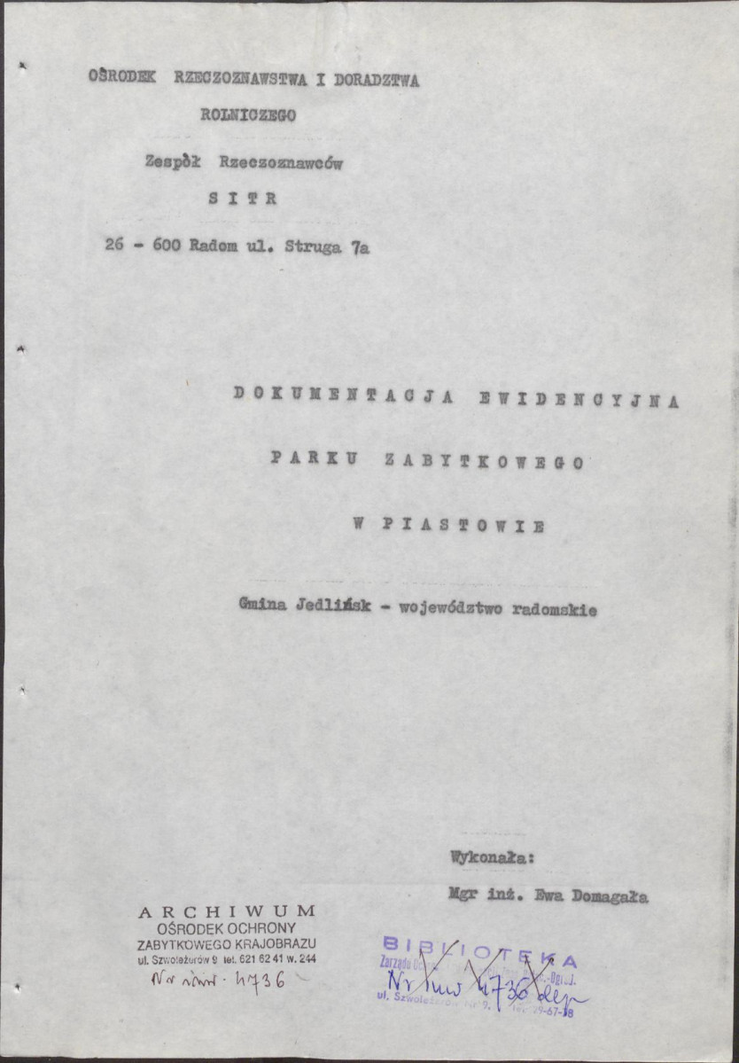 Ewidencja parkowa, skan nr 6