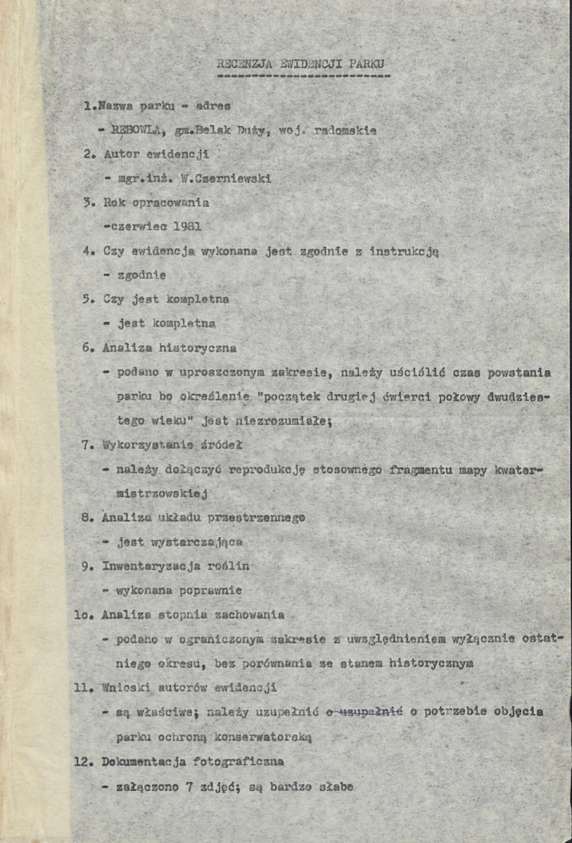 EP - Ewidencja parkowa, skan nr 3