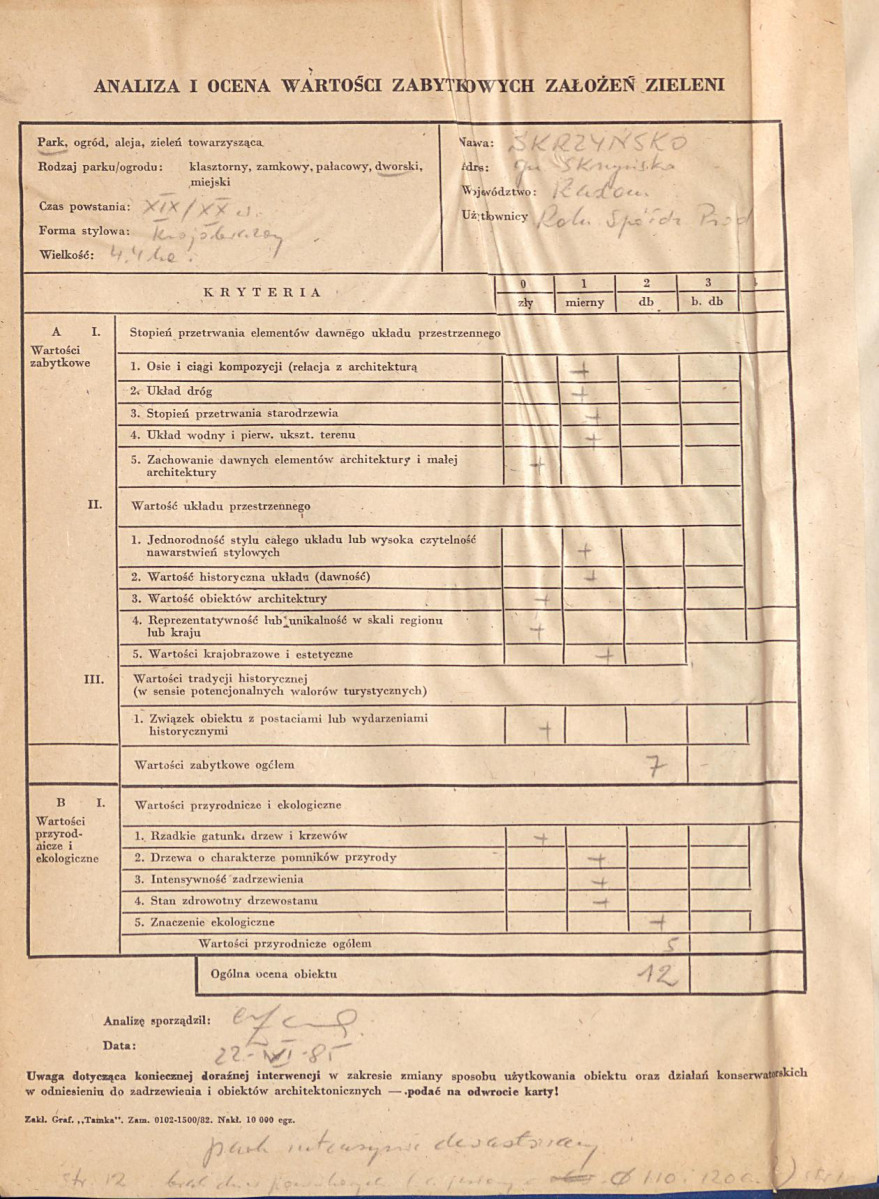 EP - Ewidencja parkowa, skan nr 2