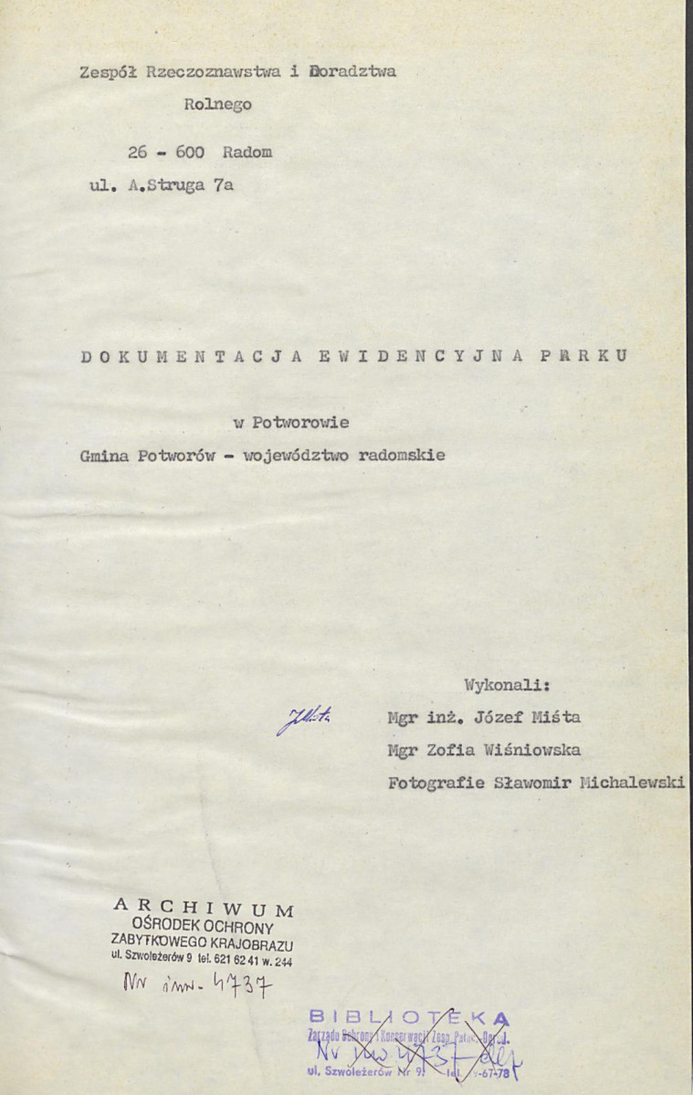 EP - Ewidencja parkowa, skan nr 5