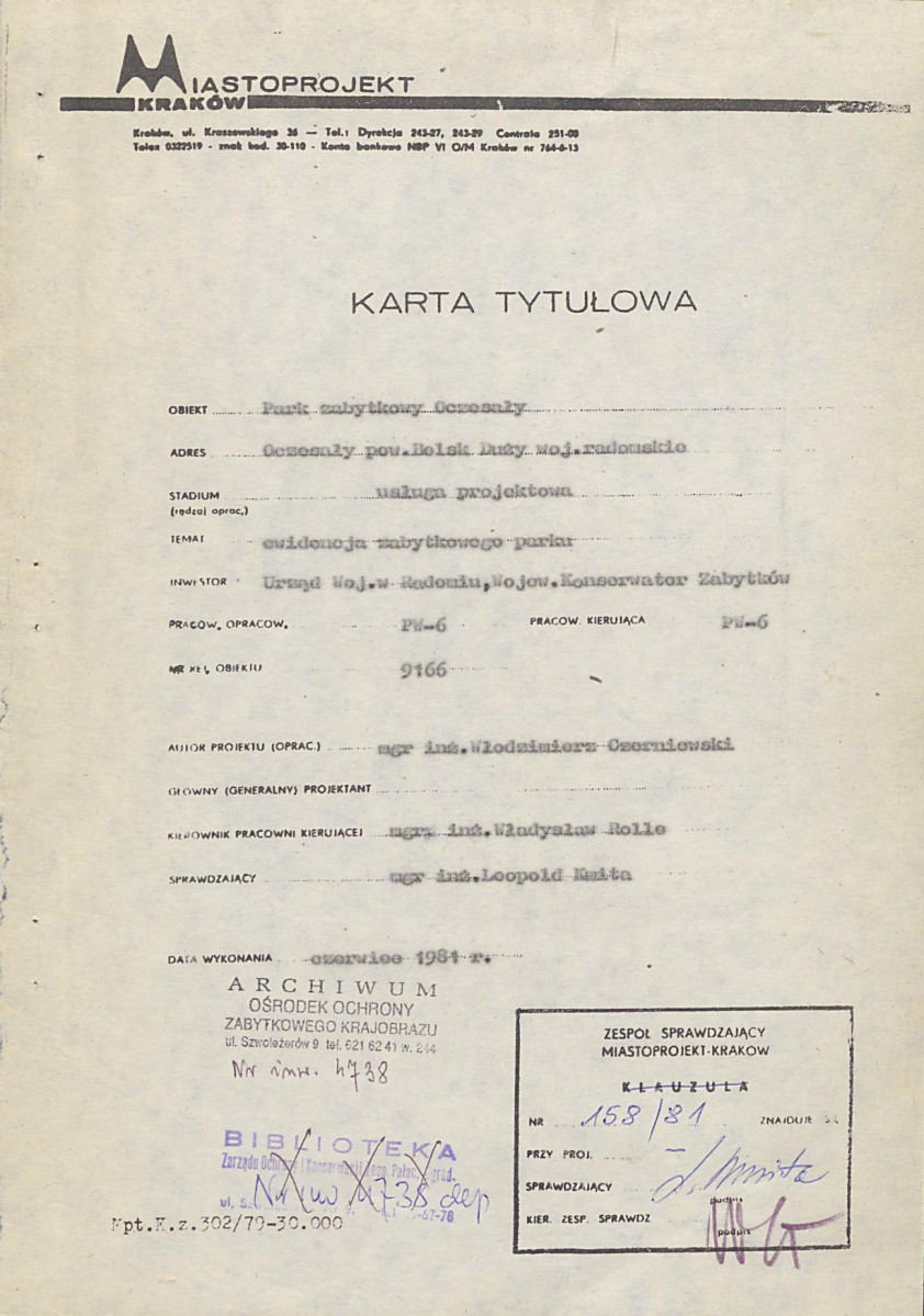 EP - Ewidencja parkowa, skan nr 5