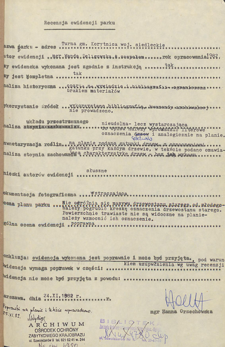 Ewidencja parkowa, skan nr 3