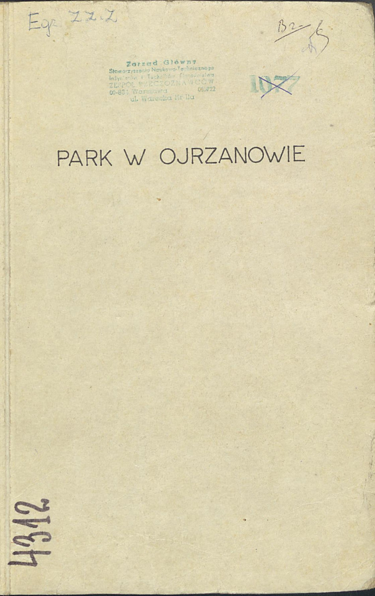 EP - Ewidencja parkowa, skan nr 3