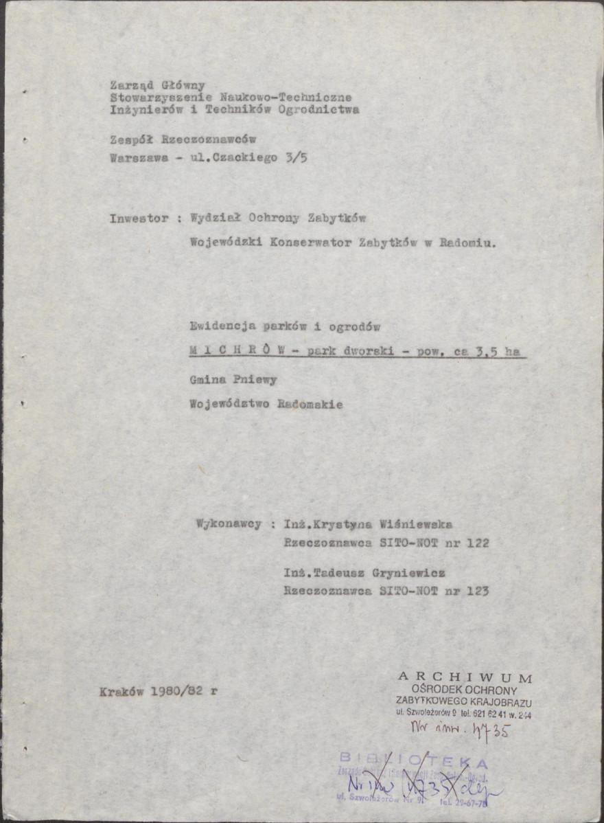 EP - Ewidencja parkowa, skan nr 4