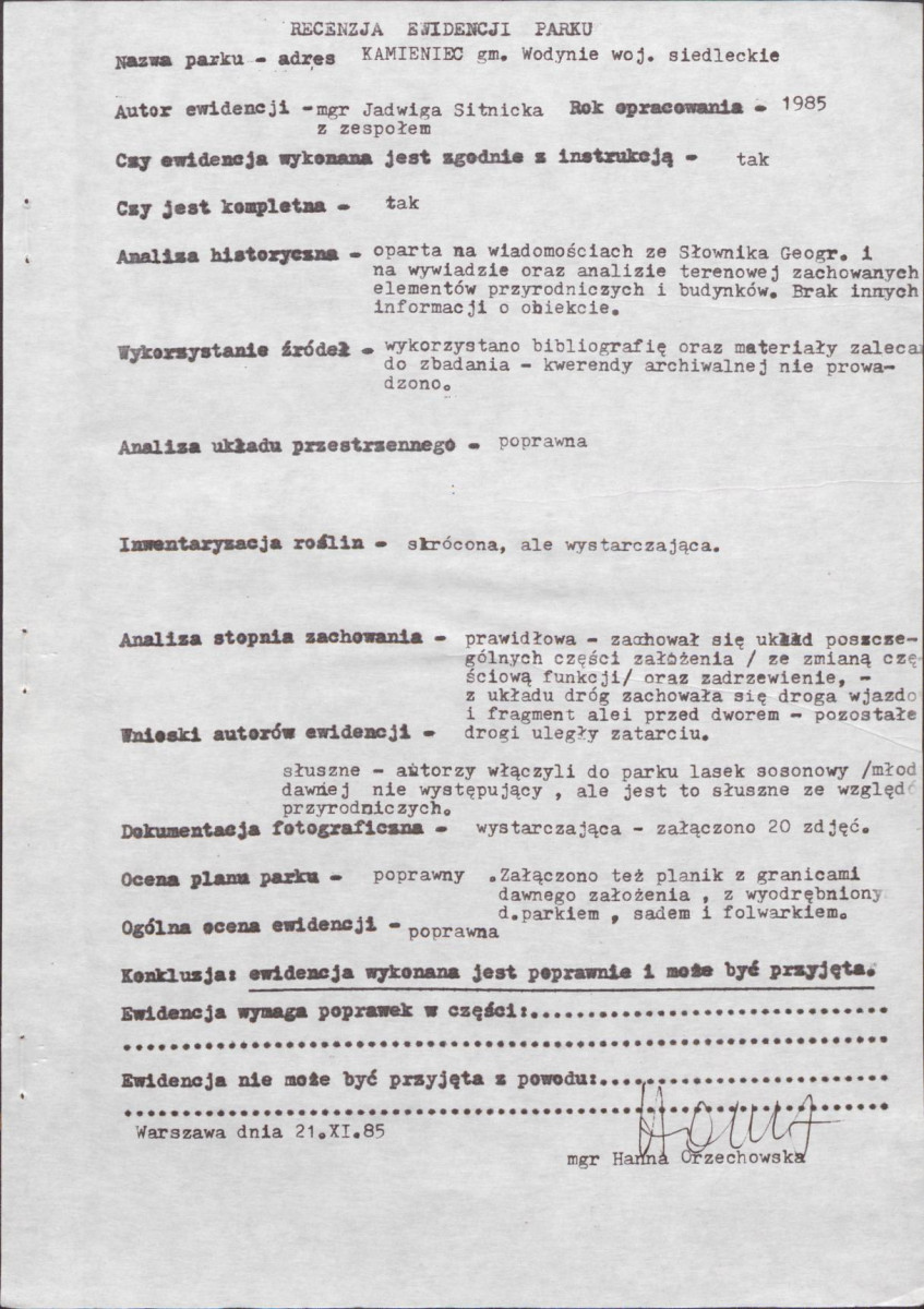 Ewidencja parkowa, skan nr 5
