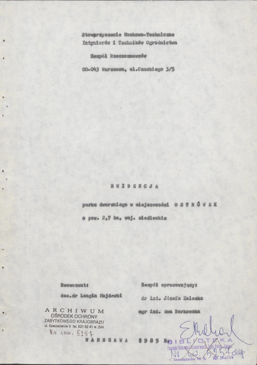 Ewidencja parkowa, skan nr 4