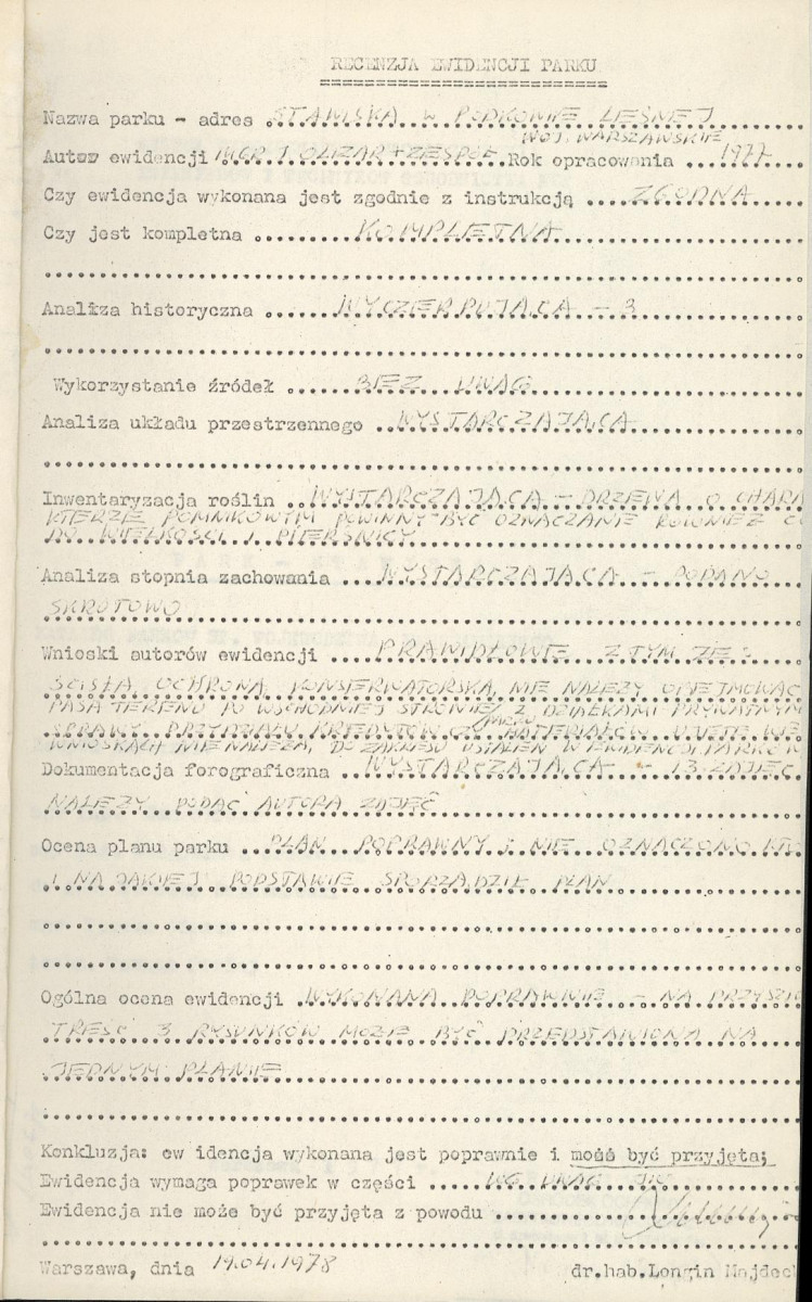 EP - Ewidencja parkowa, skan nr 4