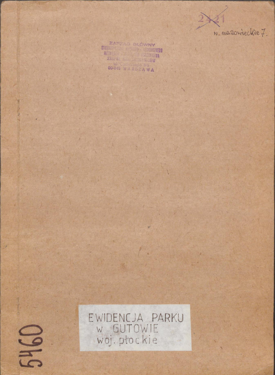 Ewidencja parkowa, skan nr 1