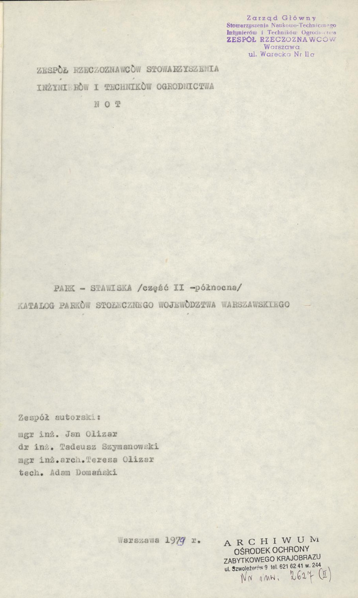 EP - Ewidencja parkowa, skan nr 34