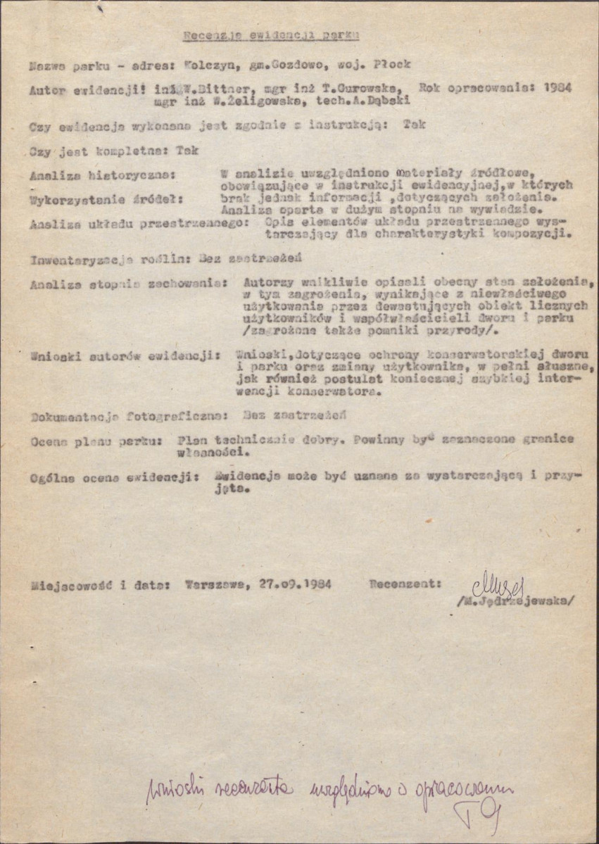 Ewidencja parkowa, skan nr 4