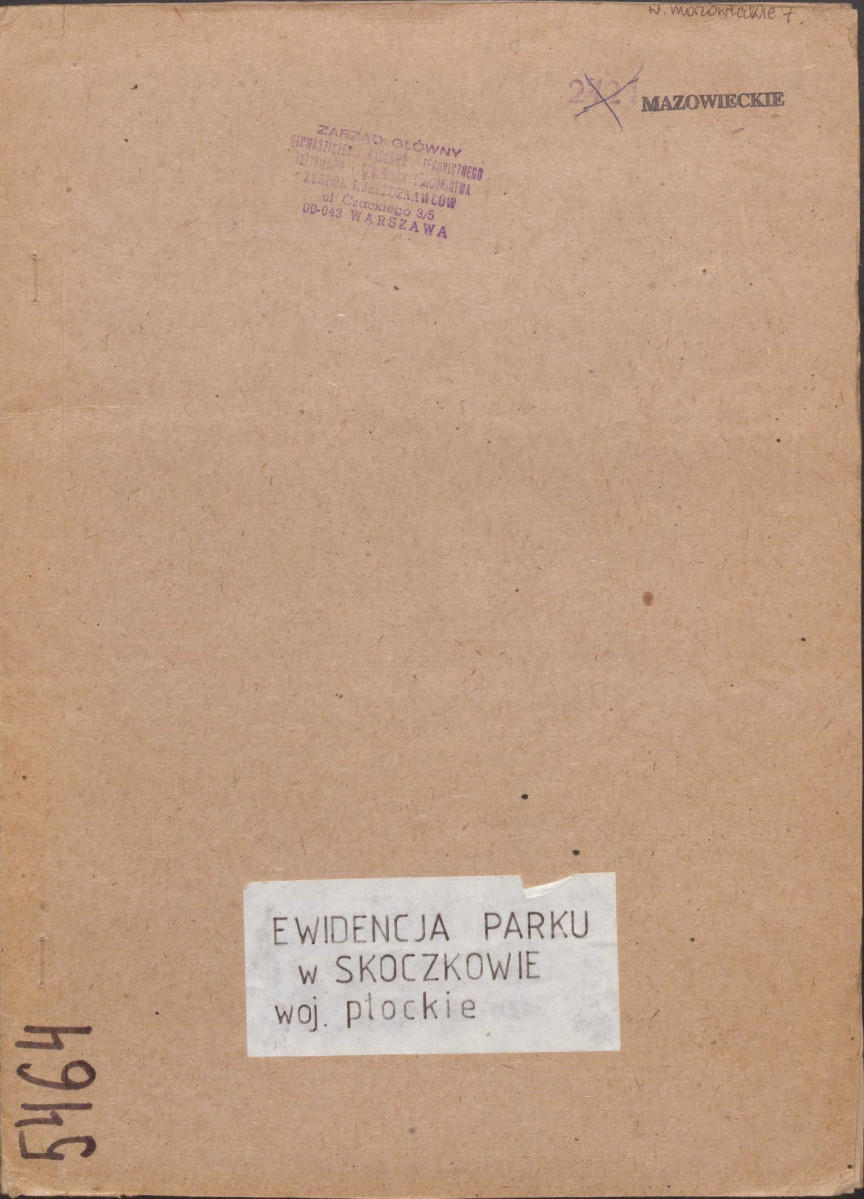Ewidencja parkowa, skan nr 1