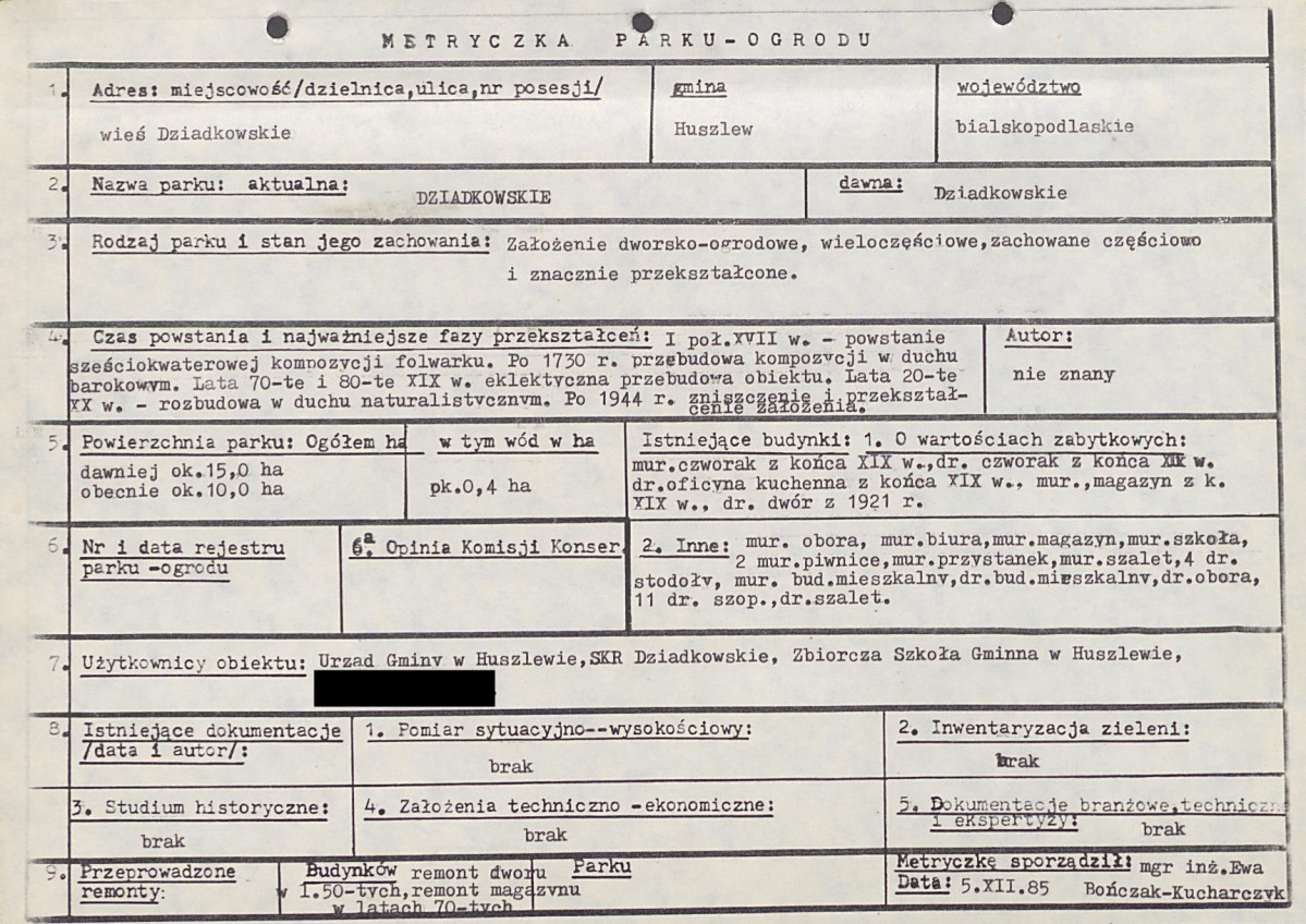 Ewidencja parkowa, skan nr 5